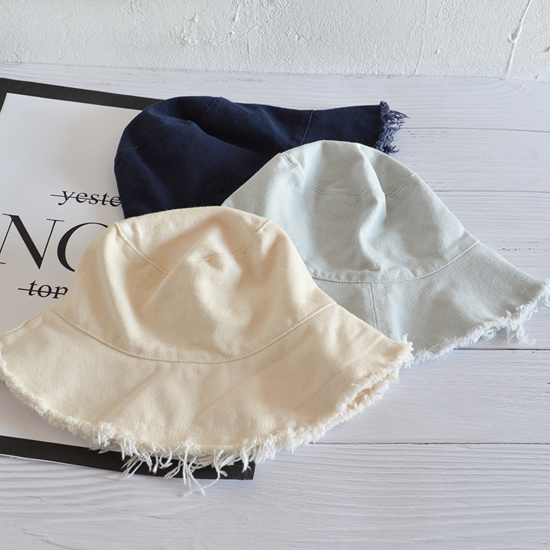 Wholesale Simple Casual Edged Basin Foldable Washable Cloth Hat
